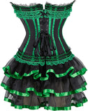 Steampunk Corset Skirt Renaissance Corset Dress for Women Burlesque Corsets Costumes