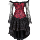 Corsets for Women's Princess Renaissance Corset Dress Sets Halloween Costumes Top Suits