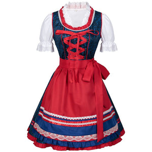 Women's Oktoberfest Dress German Dirndl Dress Costumes for Bavarian Carnival Halloween