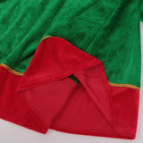 Womens Holiday Elf Costume Dress and Hat Elf Costume for Women